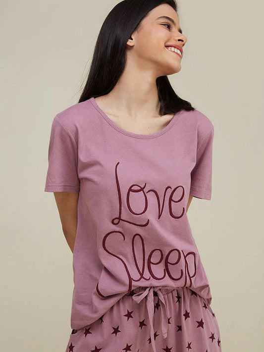 Love Sleep PJs SET T-SHIRT