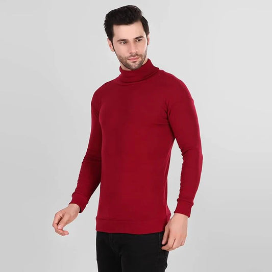 Maroon High Neck for Men's